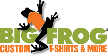 Big Frog Custom T Shirts More logo