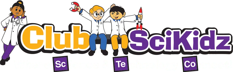 Club SciKidz Logo hz wht