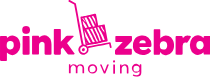 Pink Zebra Moving Logo